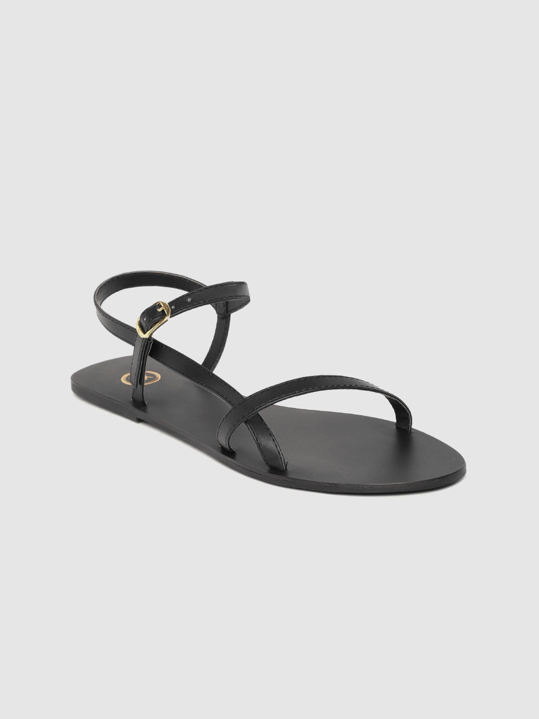 

20Dresses Women Black Solid Open Toe Flats
