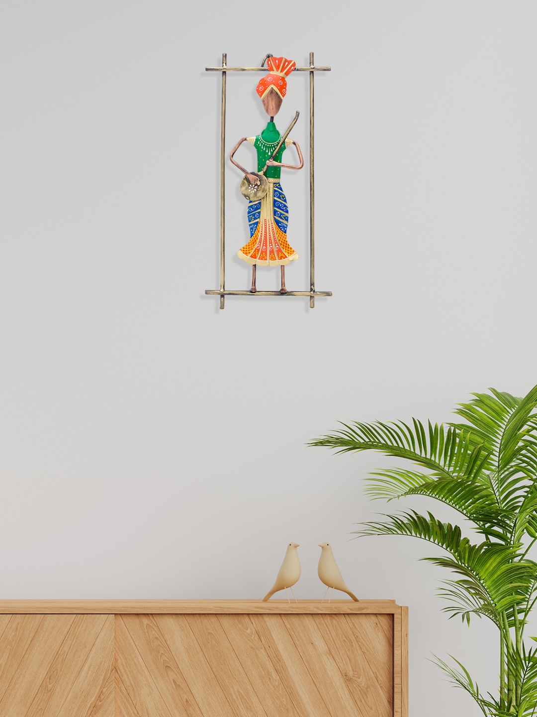 

Golden Peacock Unisex Multicoloured Idol Figurine Showpiece, Multi