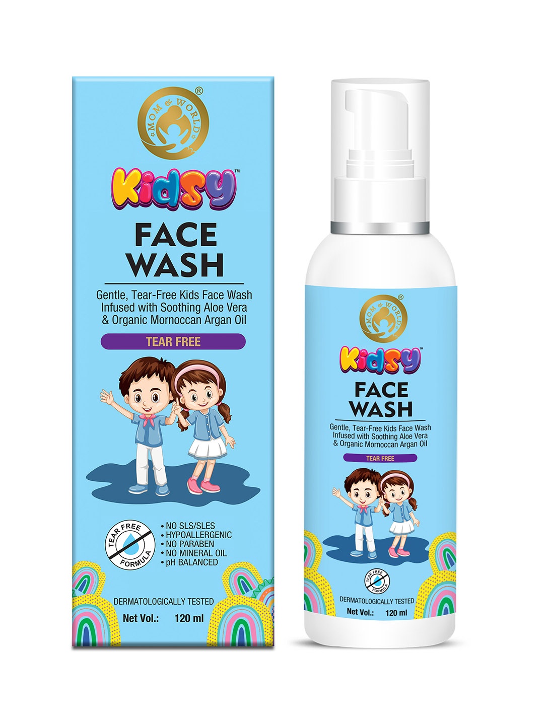 

Mom & World Kids Face Wash 120ml, White