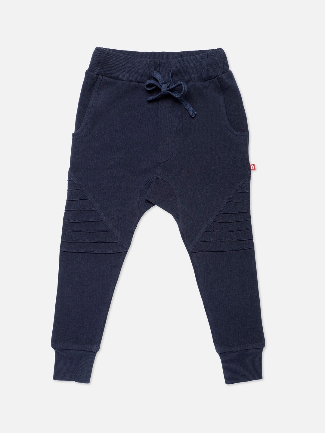 

Nino Bambino Kids Organic Cotton Navy Blue Solid Sustainable Joggers