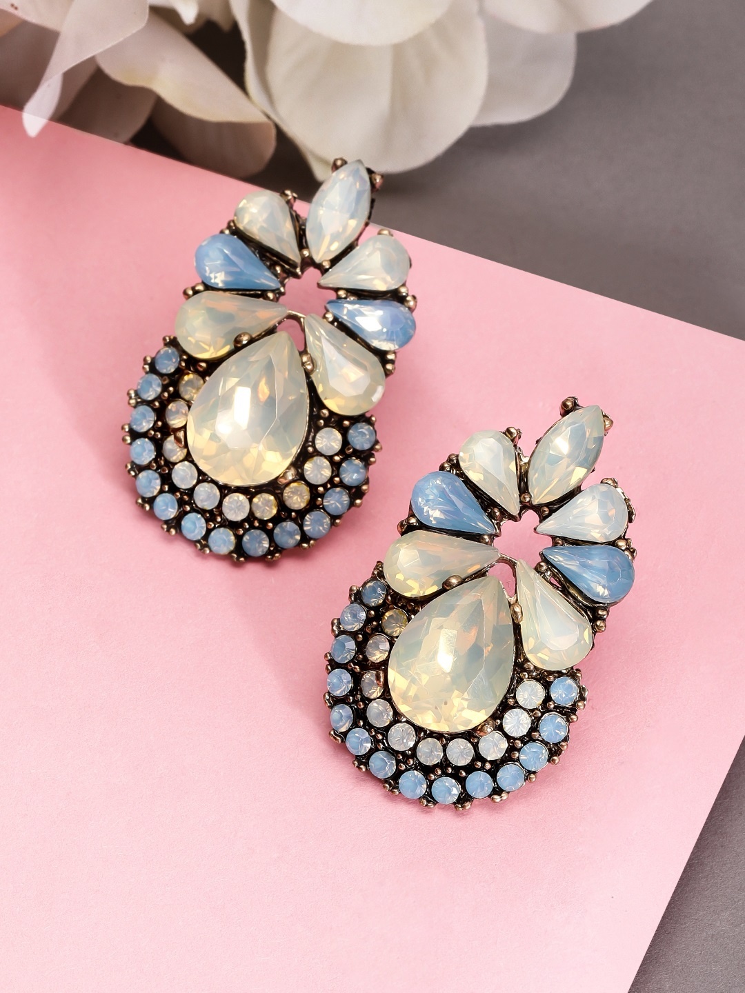 

TOKYO TALKIES X rubans FASHION ACCESSORIES Multicoloured Floral Studs, Multi