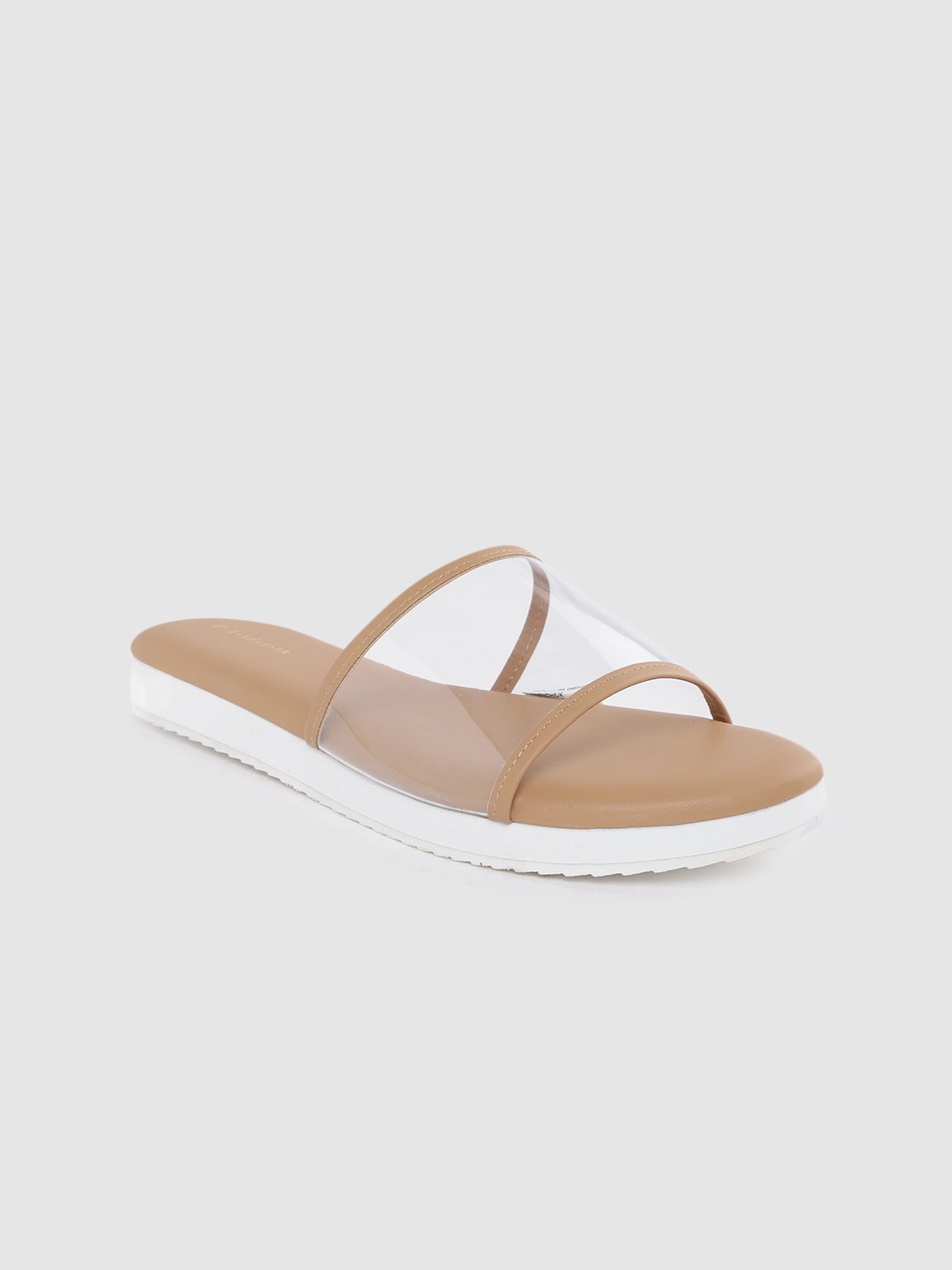 

Van Heusen Women Transparent Solid Open Toe Flats