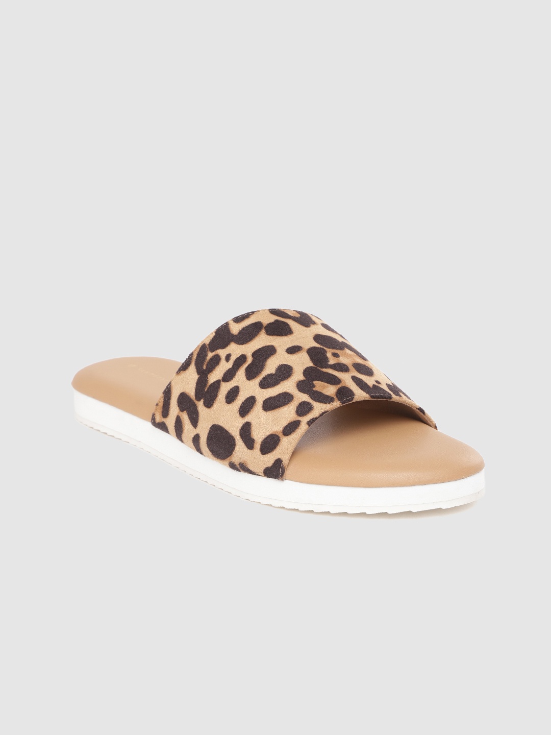 

Van Heusen Women Brown Leopard Print Open Toe Flats