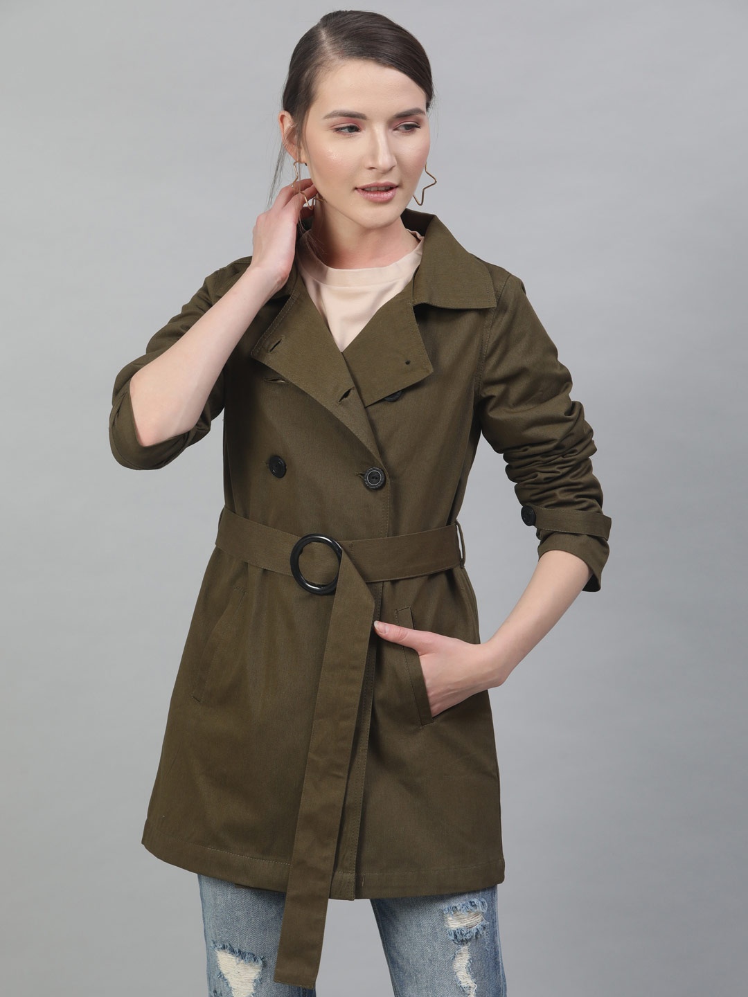 

STREET 9 Trench Coat, Olive