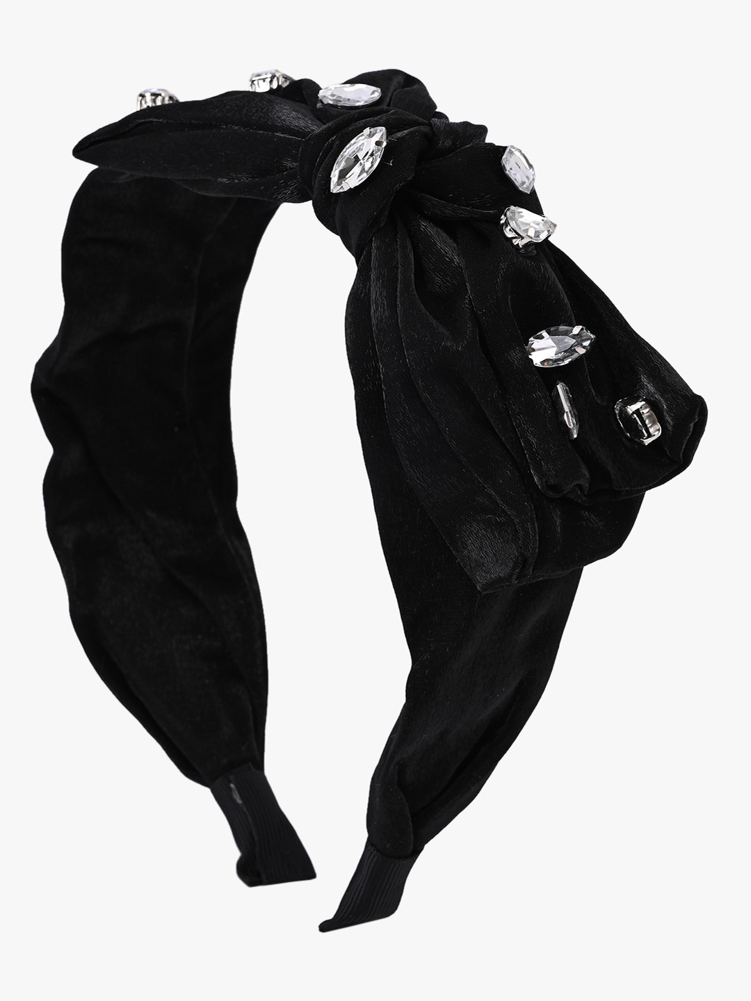 

BuckleUp Women Black Embellished Hairband