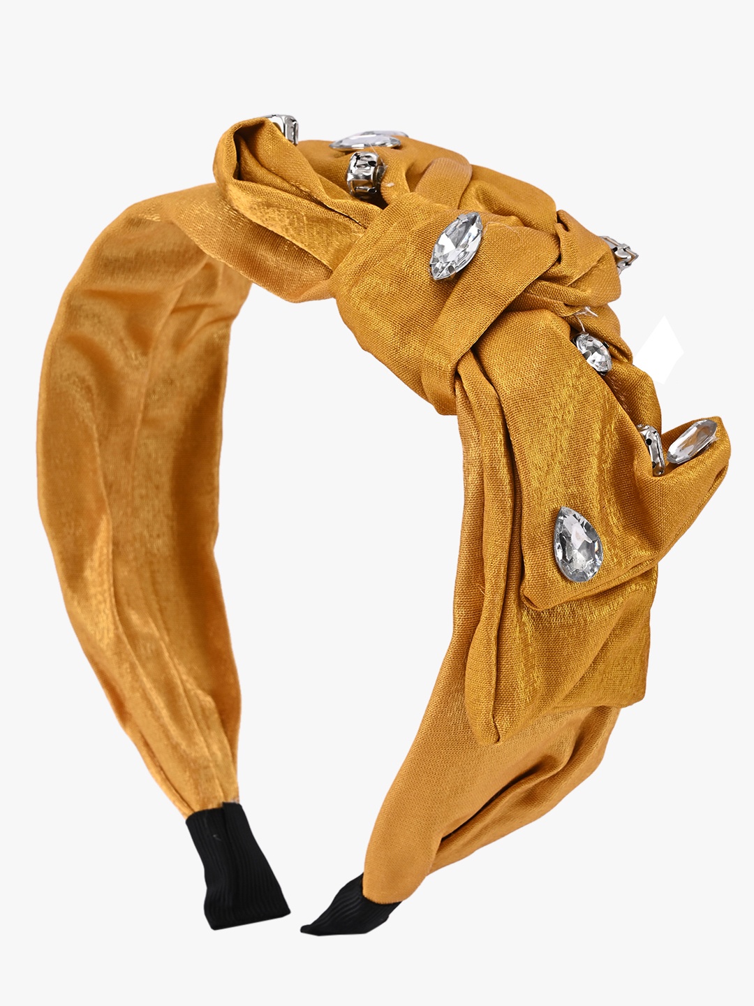 

BuckleUp Women Yellow Embellished Hairband