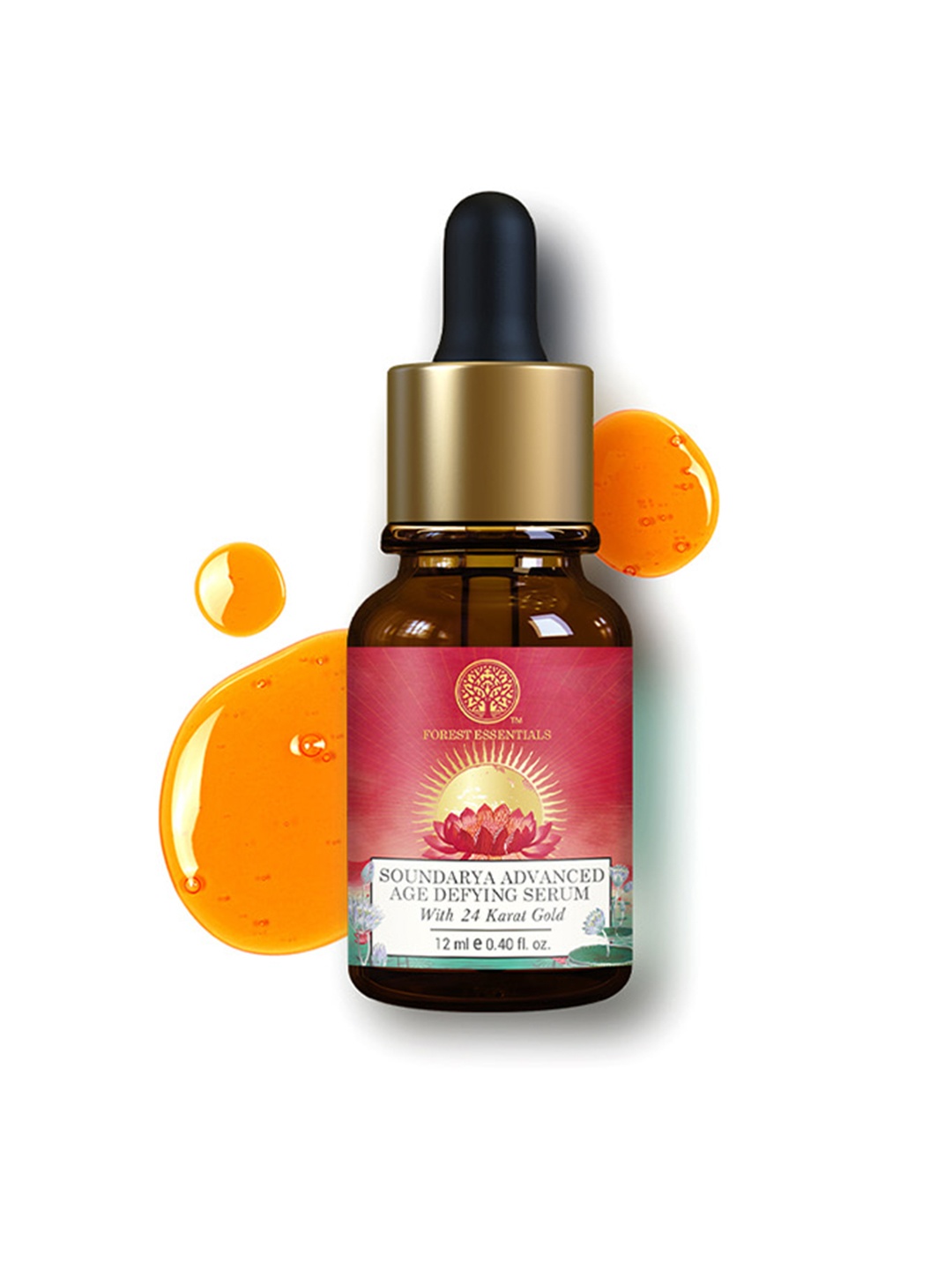 

Forest Essentials Advanced Soundarya Age-Defying Facial Serum with 24K Gold - 12ml, Green
