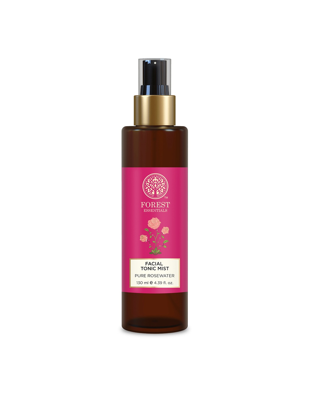 

Forest Essentials Refreshing & Hydrating Facial Tonic Mist with Pure Rosewater - 130ml, Pink