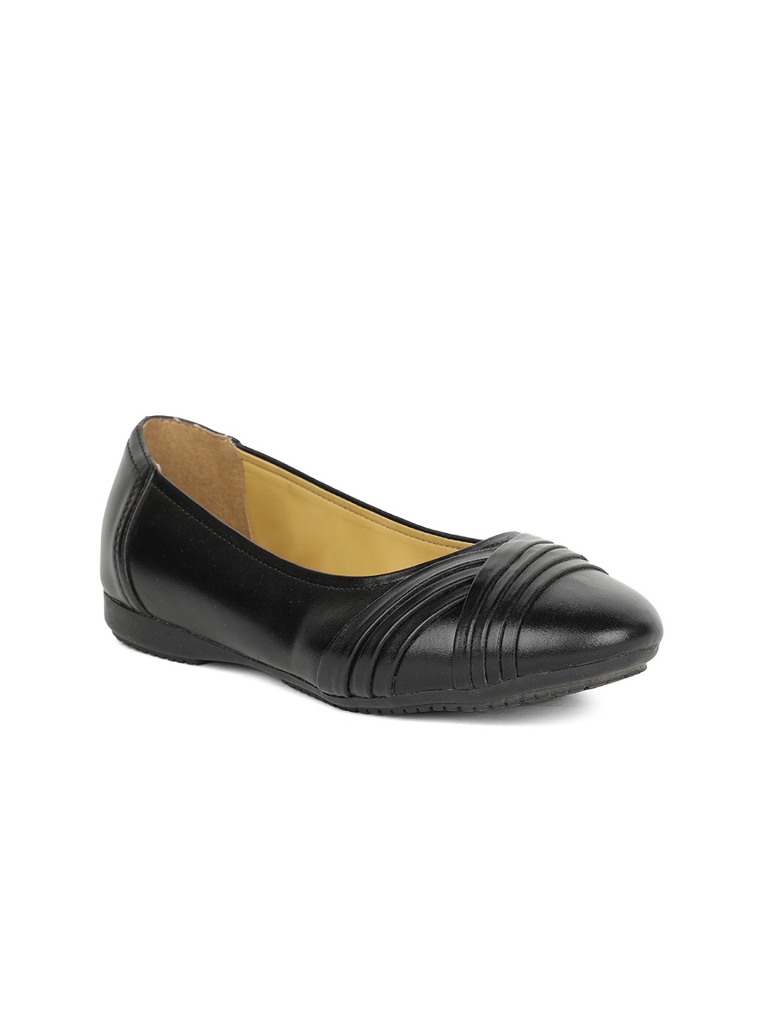 

Bata Women Black Solid PU Ballerinas