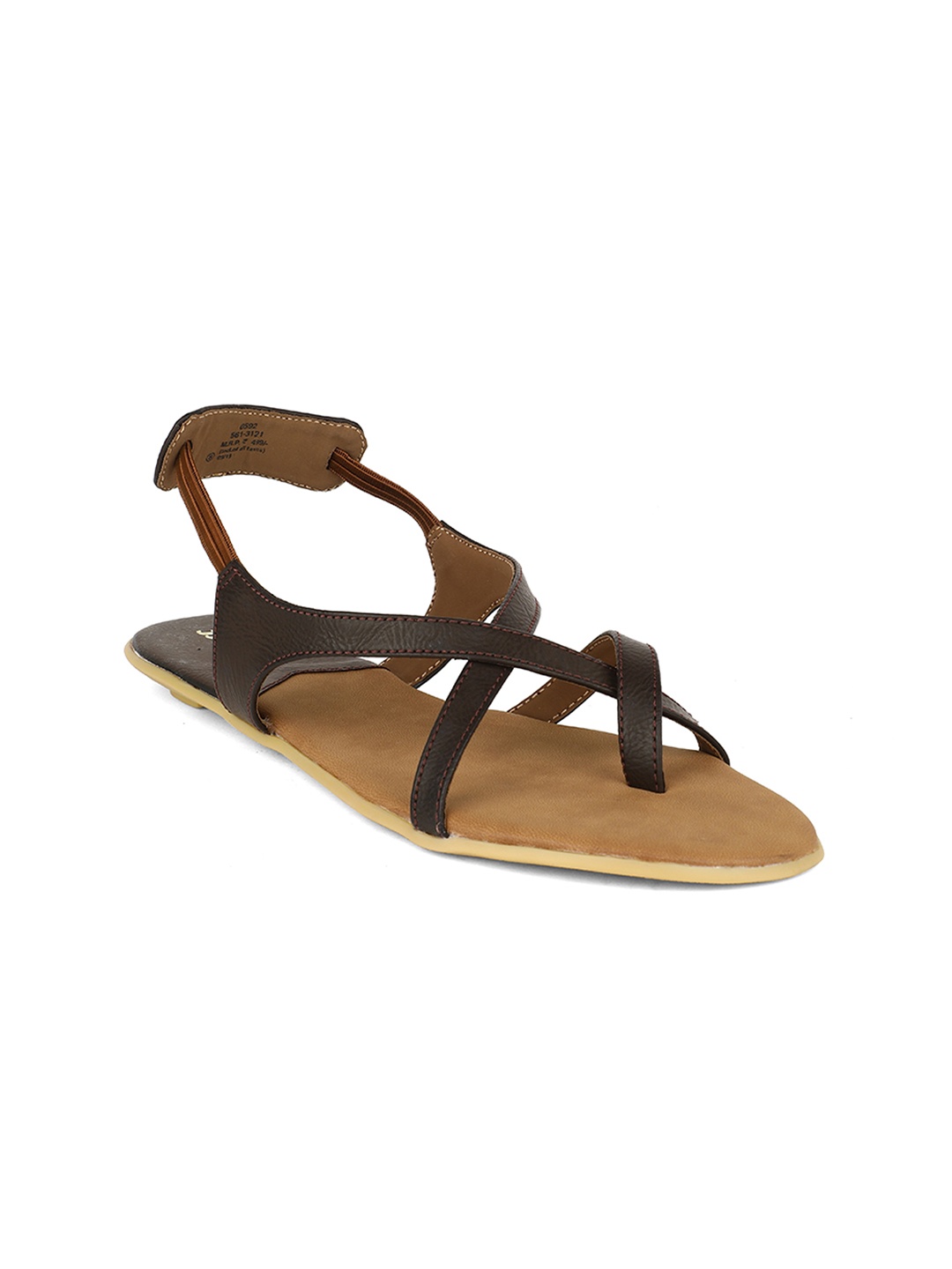 

Bata Women Brown Solid PU One Toe Flats