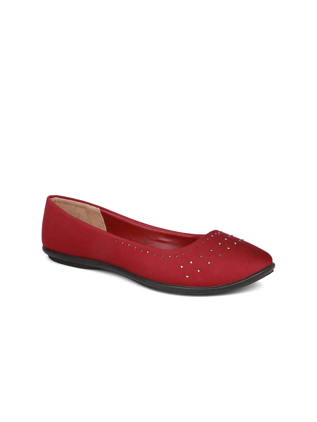 

Bata Women Red Embellished Ballerinas