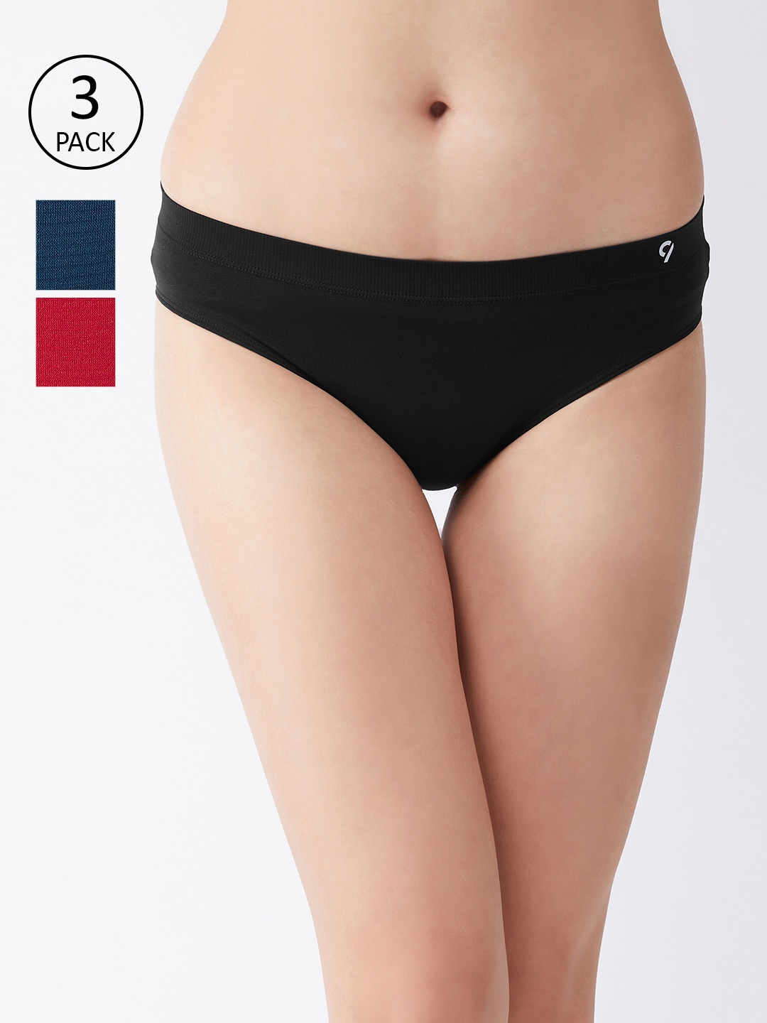 

C9 AIRWEAR Seamless Women Multi Solid Pack of 3 Hipster