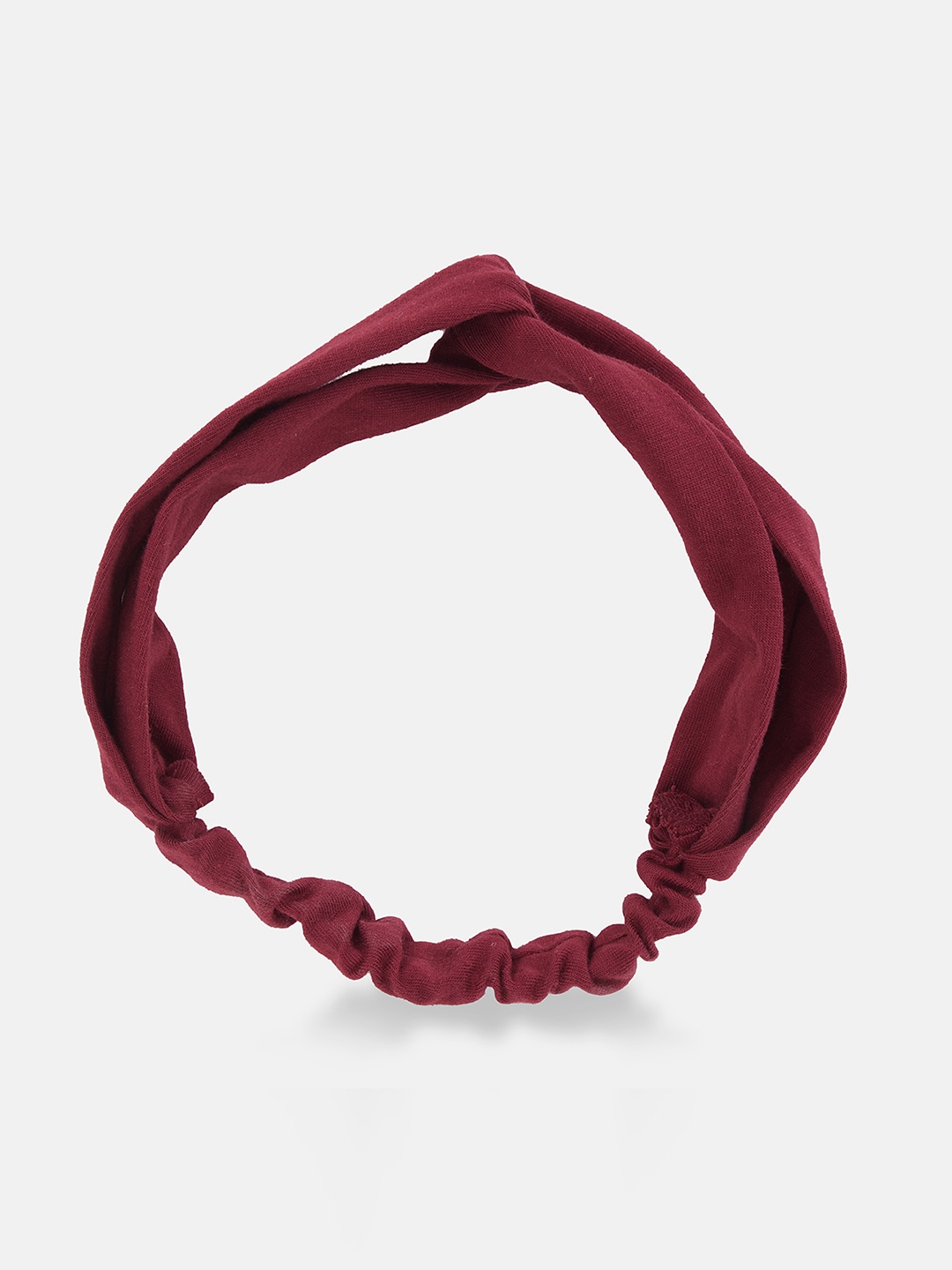 

Clovia Women Maroon Solid Knot Detailed Hairband