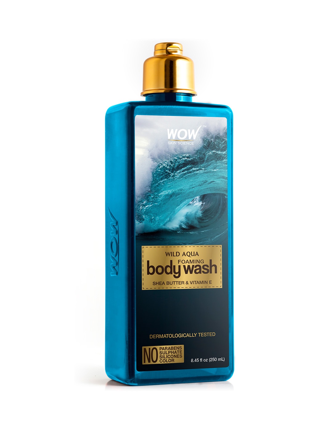 

WOW SKIN SCIENCE Wild Aqua Foaming Body Wash 250 ml, Blue