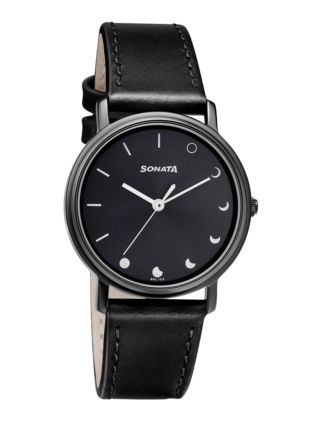 

Sonata Women Black Analogue Watch 87029NL07