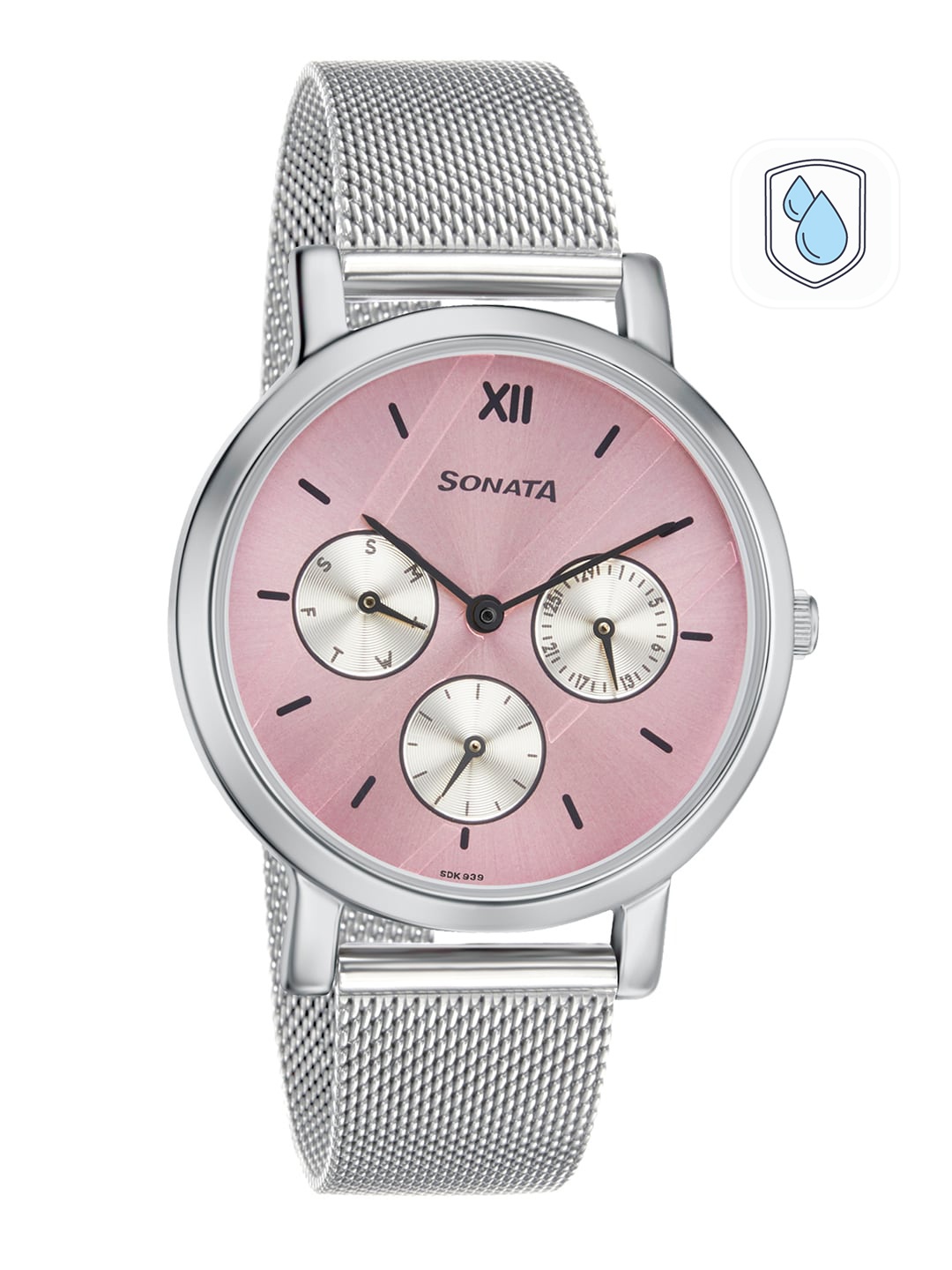 

Sonata Women Pink Analogue Watch 8164SM03