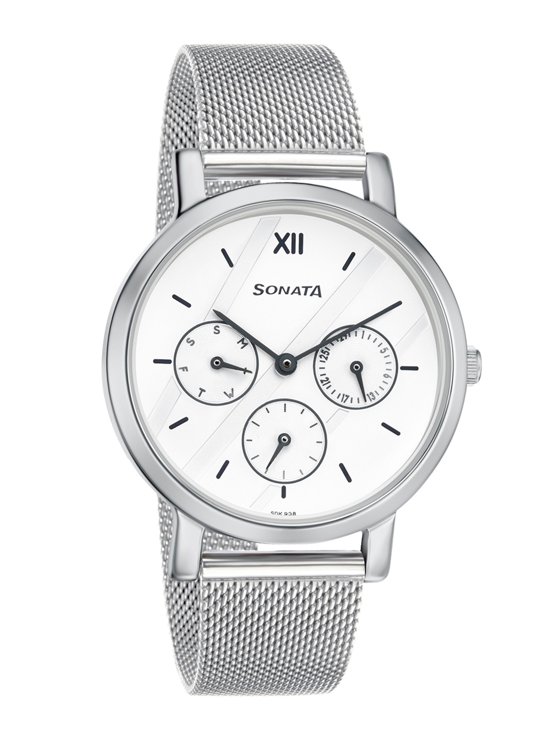 

Sonata Women White Analogue Watch 8164SM02