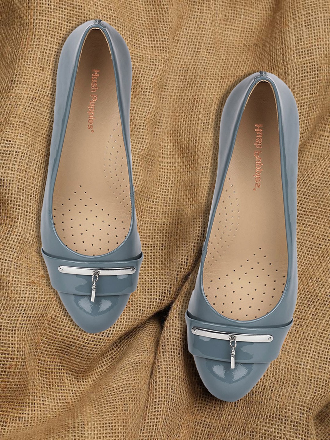 

Hush Puppies Women Grey Solid Block Heels