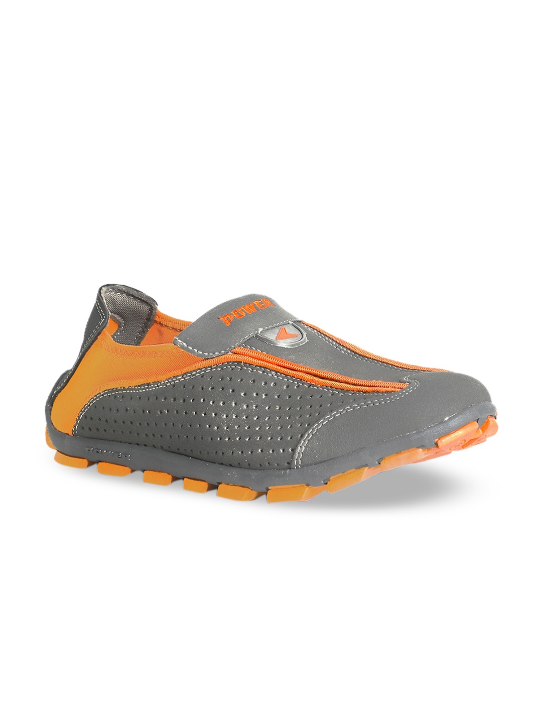 

Power Women Grey & Orange Walking Shoes