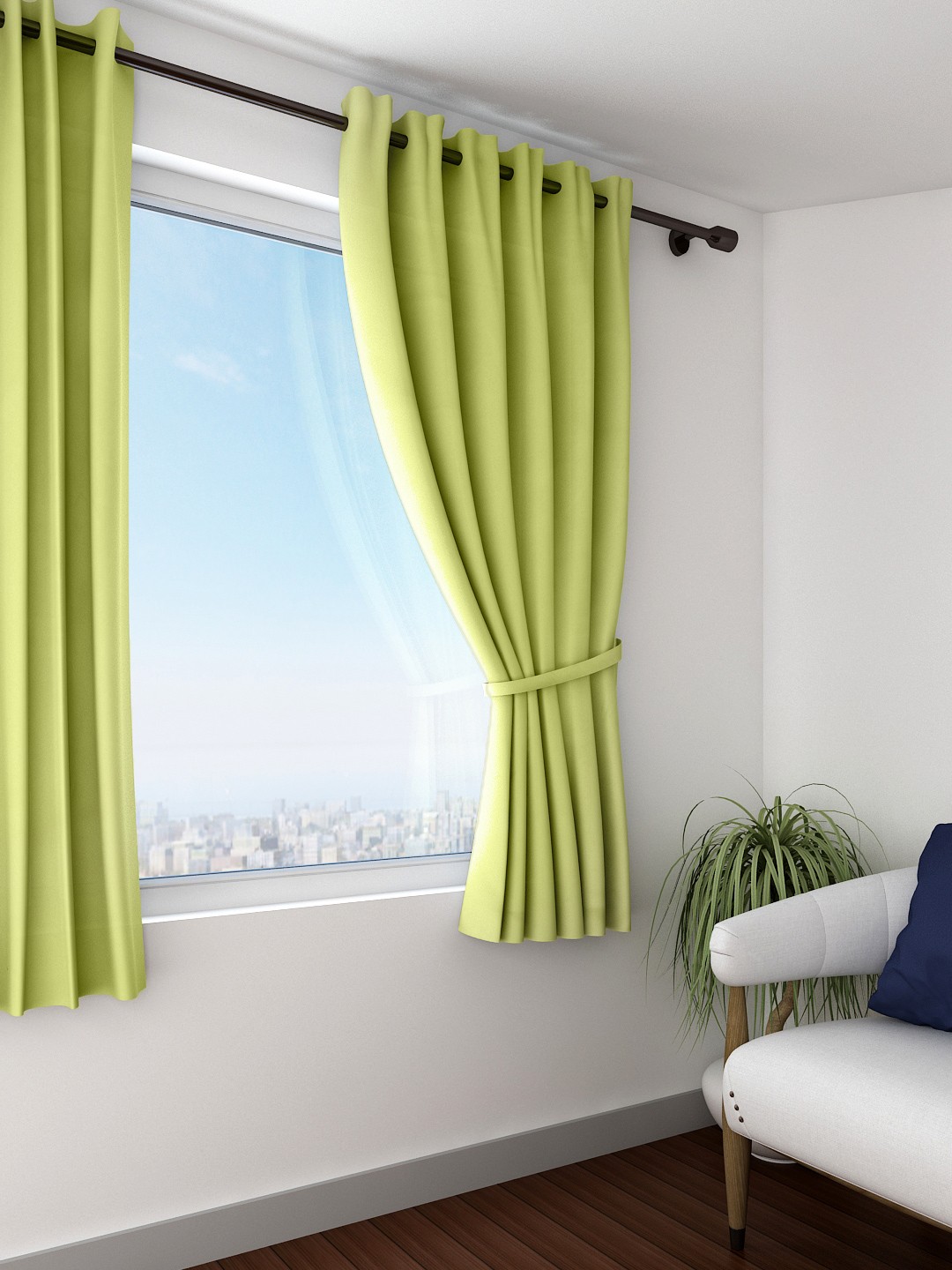 

Swayam Green Single Blackout Window Curtain