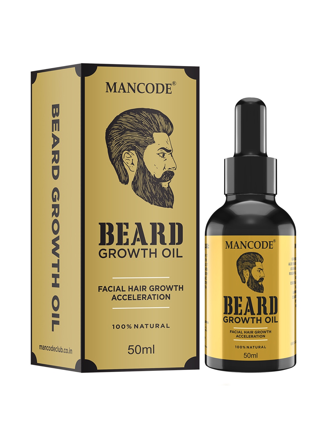 

MANCODE Beard Growth Oil 50ml, Black