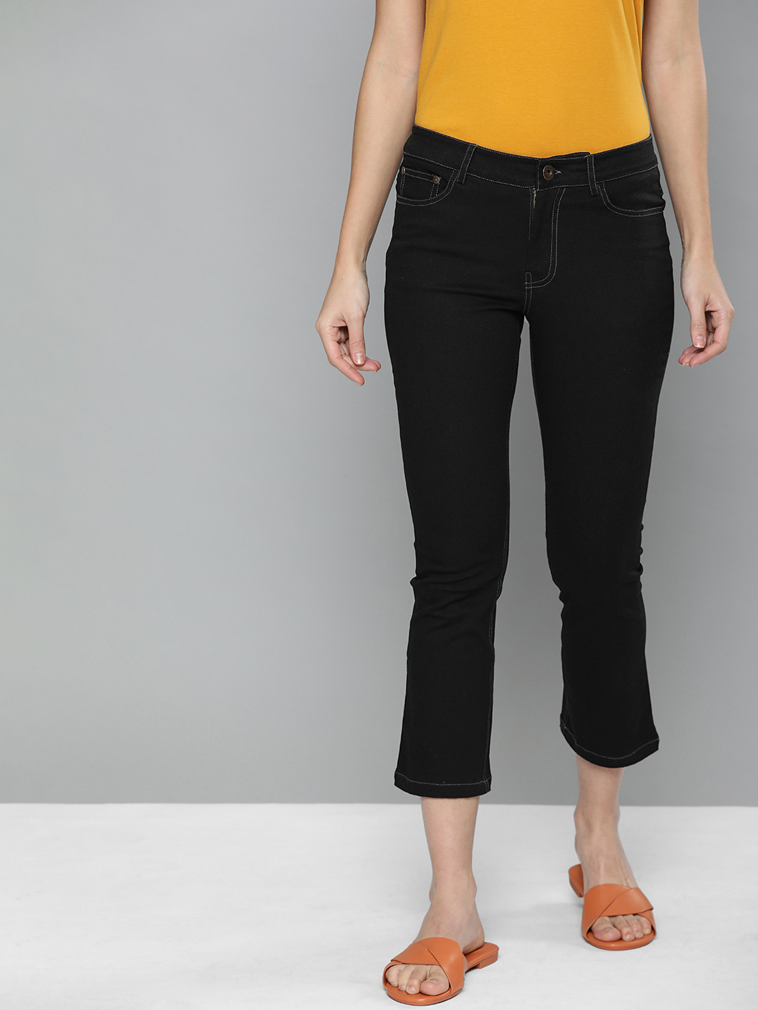 

Chemistry Women Black Skinny Fit Mid-Rise Clean Look Jeans