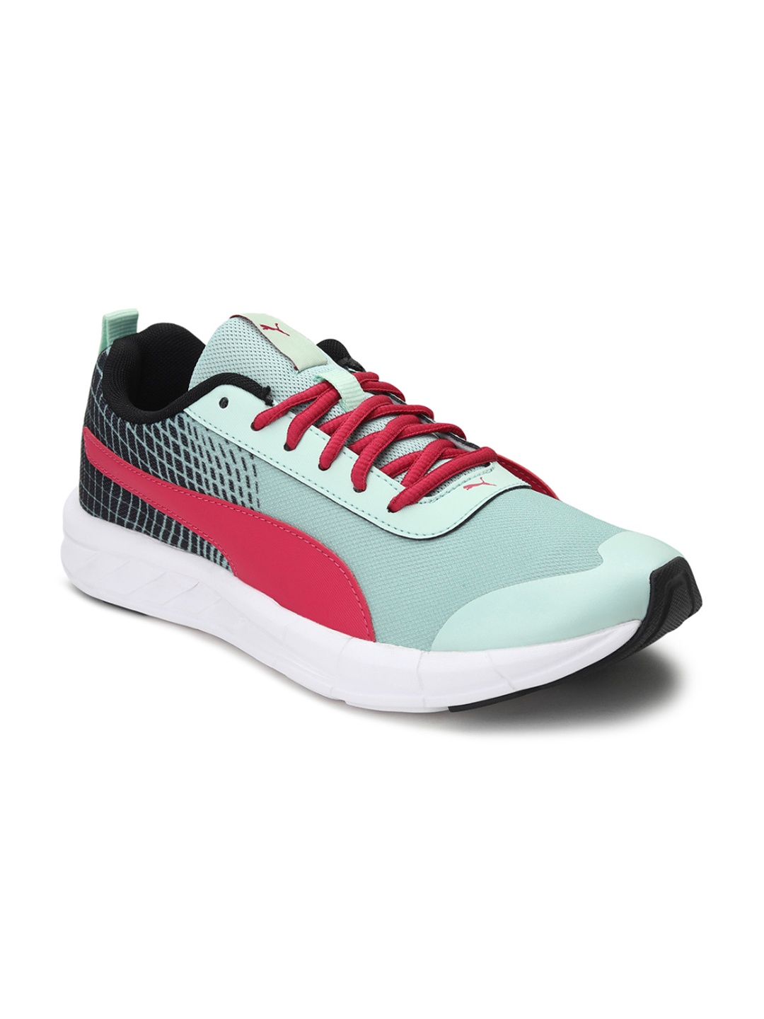 

Puma Women Green Black Supernal V2 Running Sports Shoes