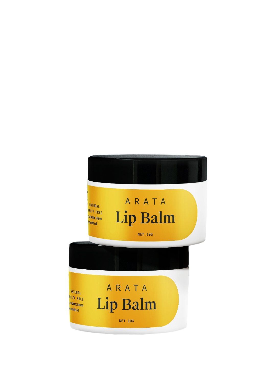 

ARATA Unisex Pack of 2 White Lip Balm 20 g