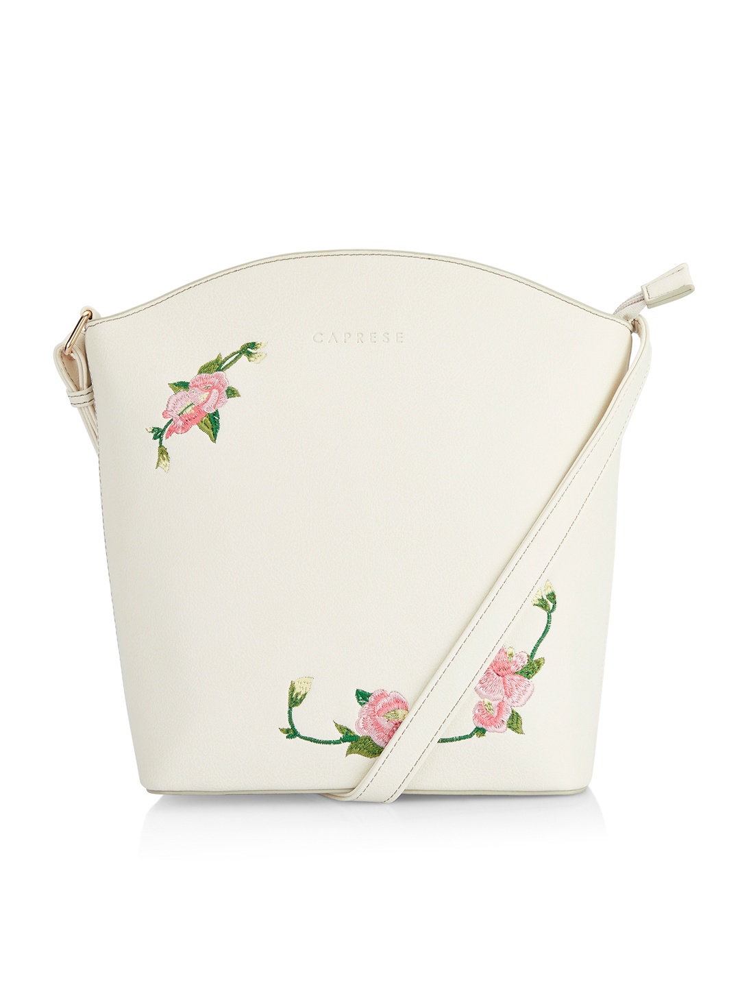 

Caprese Off-White Embroidered ELSY Sling Bag