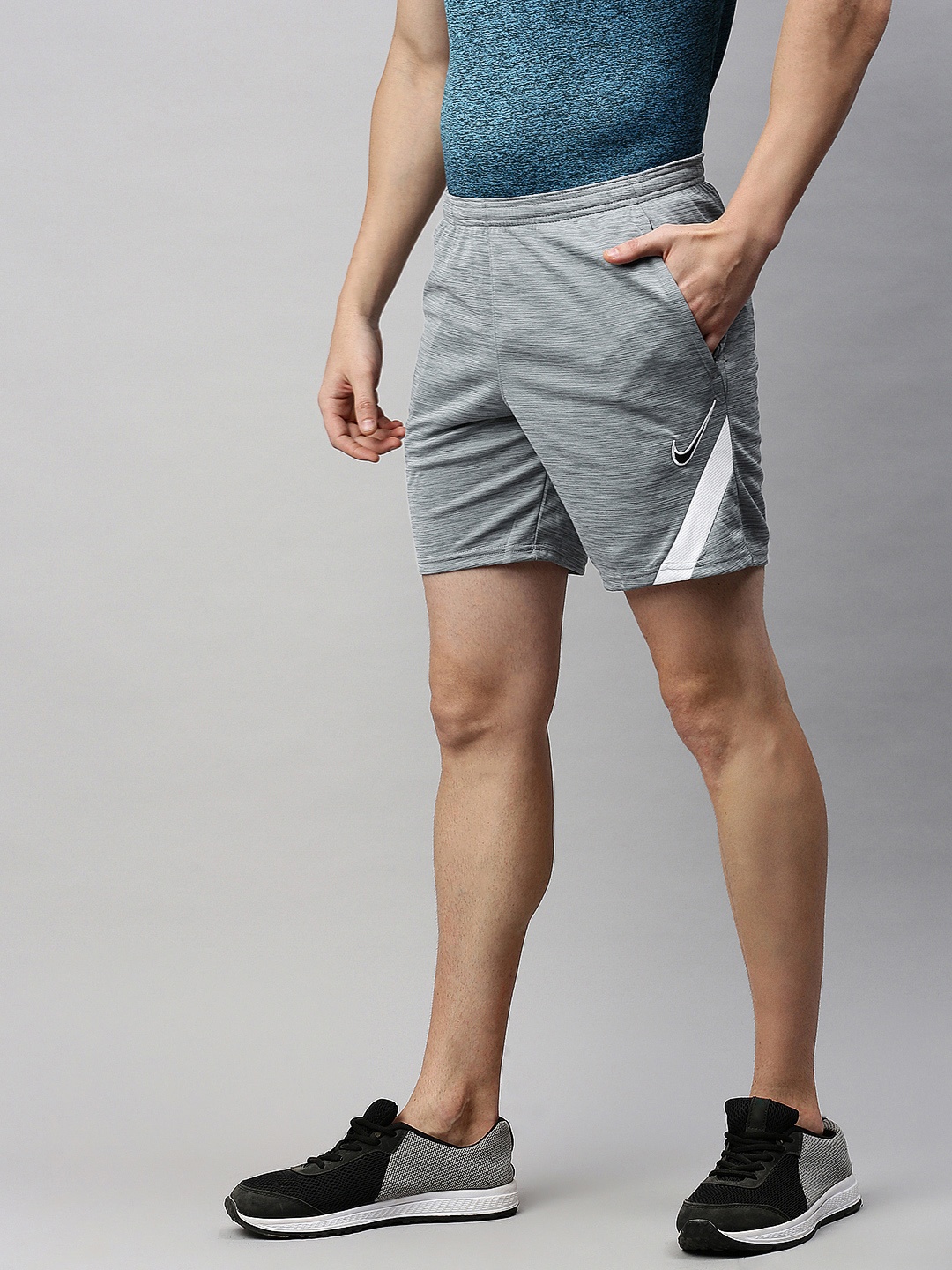 

Nike Men Grey Solid Regular Fit Dri-FIT DRY ACD SHORT KZ Sports Shorts
