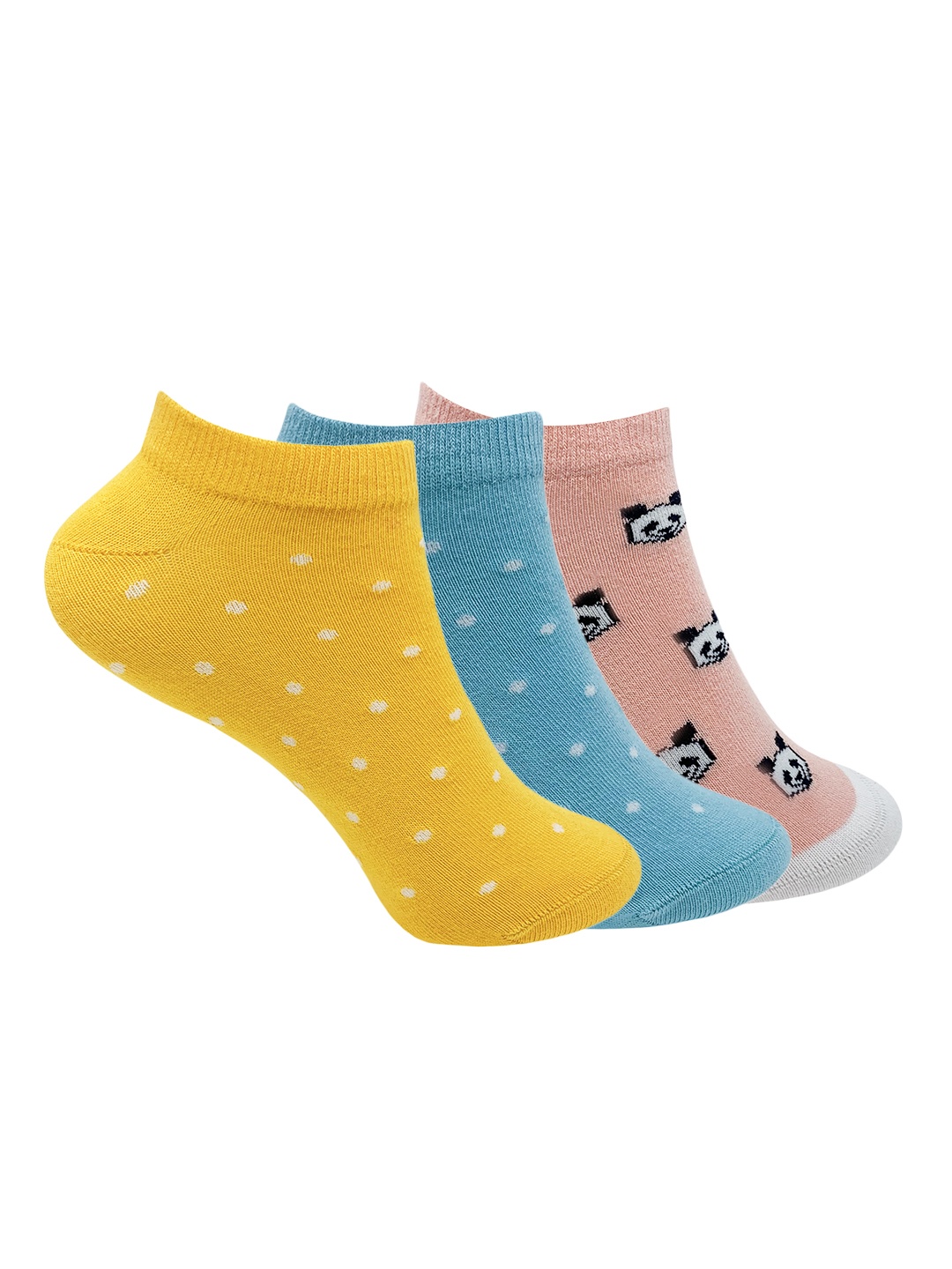 

Mint & Oak Women Pack of 3 Assorted Ankle-Length Socks