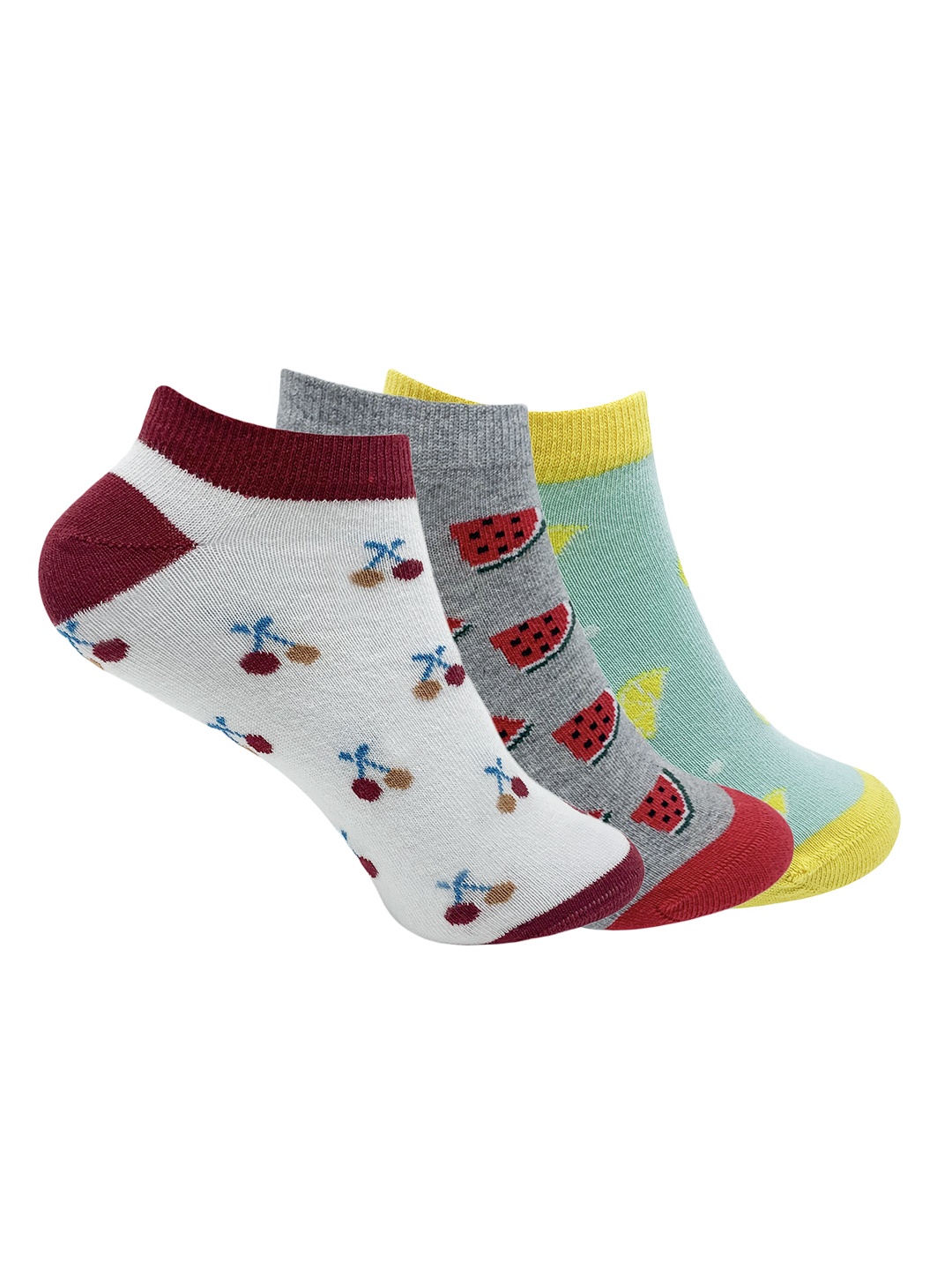 

Mint & Oak Women Pack of 3 Assorted Ankle-Length Socks