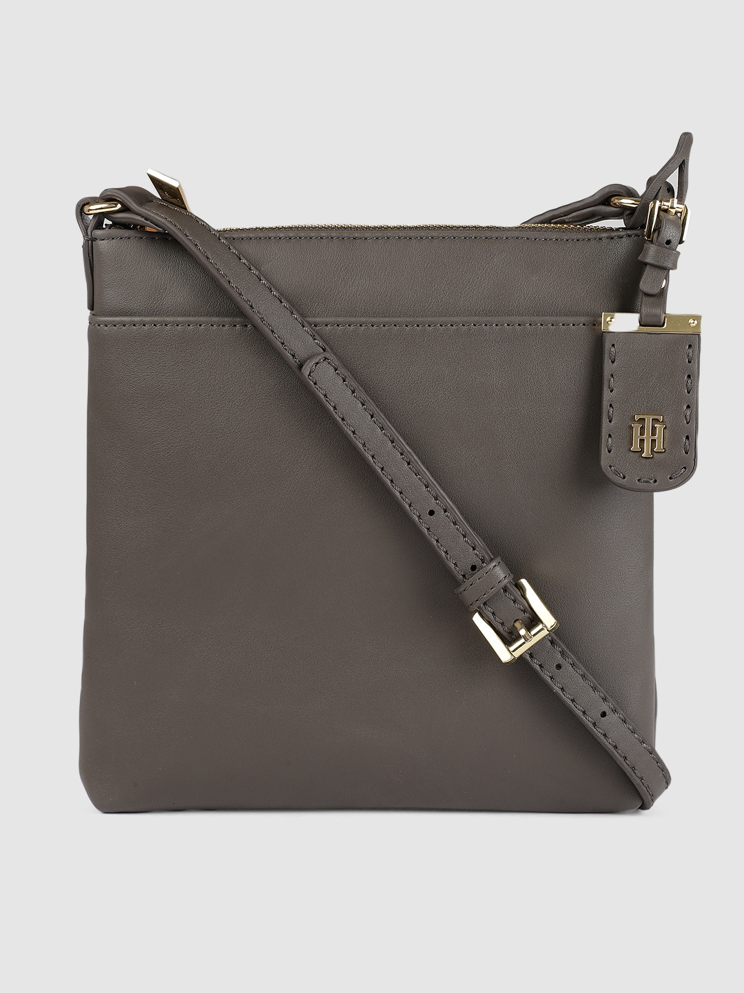 

Tommy Hilfiger Grey Solid Sling Bag