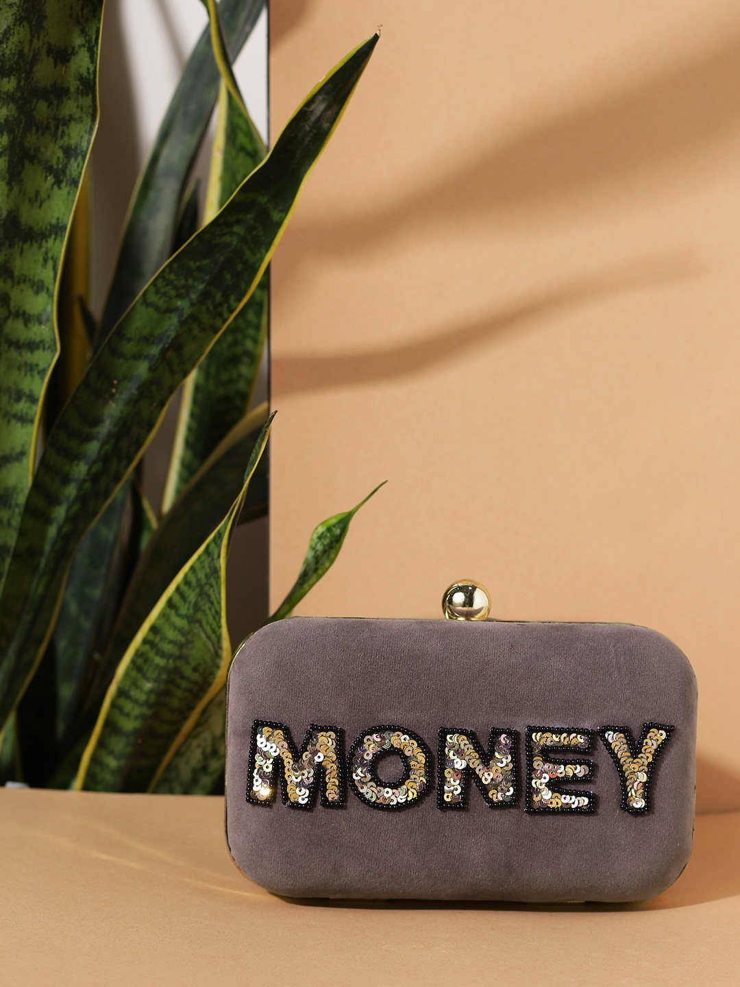 

STREET 9 Women Taupe Money Box Clutch