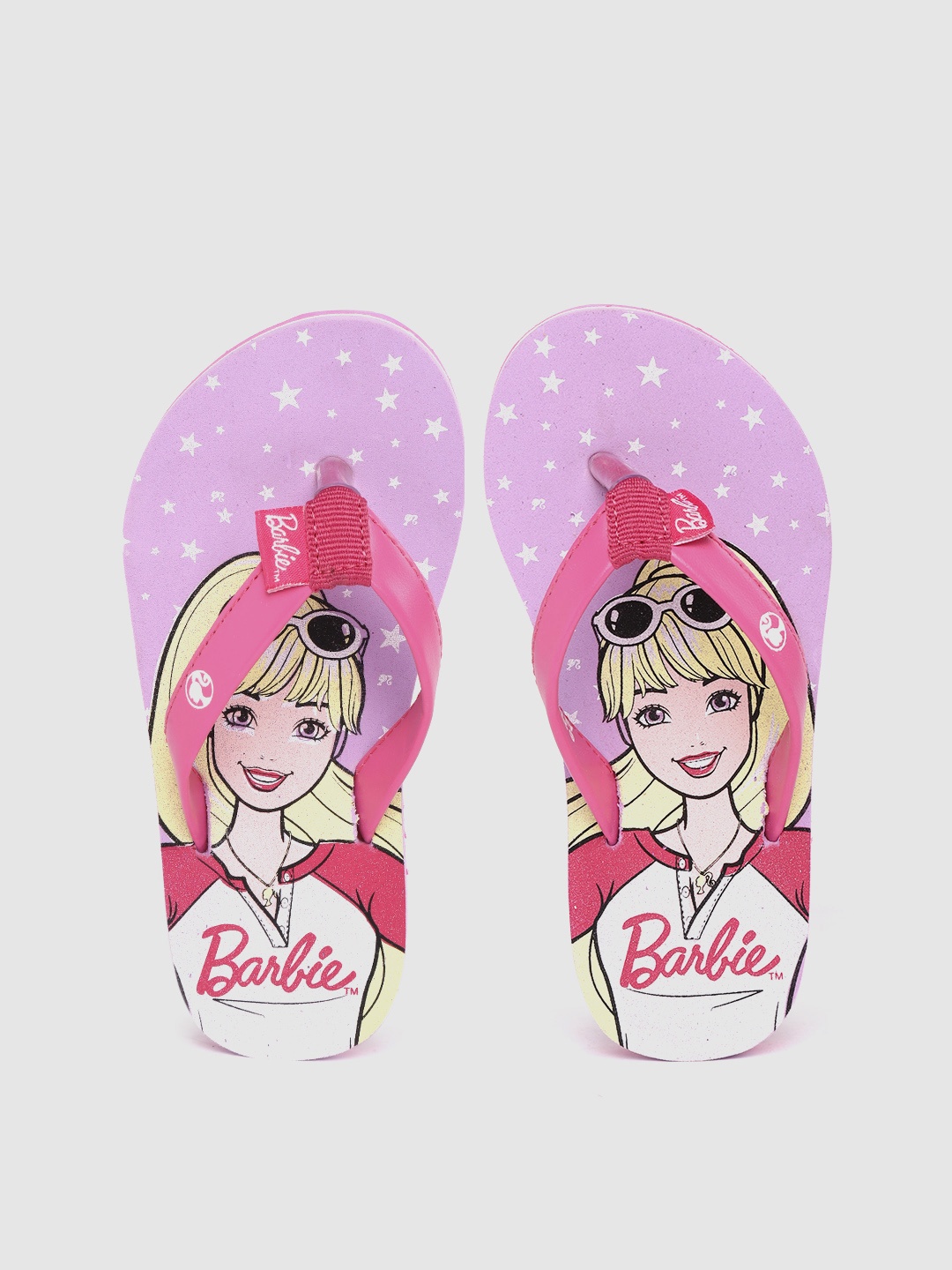 

toothless Girls Pink & Purple Printed Thong Flip-Flops