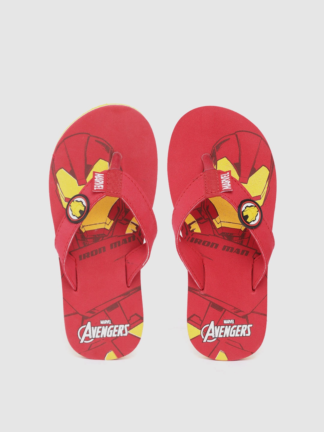 

toothless Boys Red & Yellow Iron Man Print Thong Flip-Flops