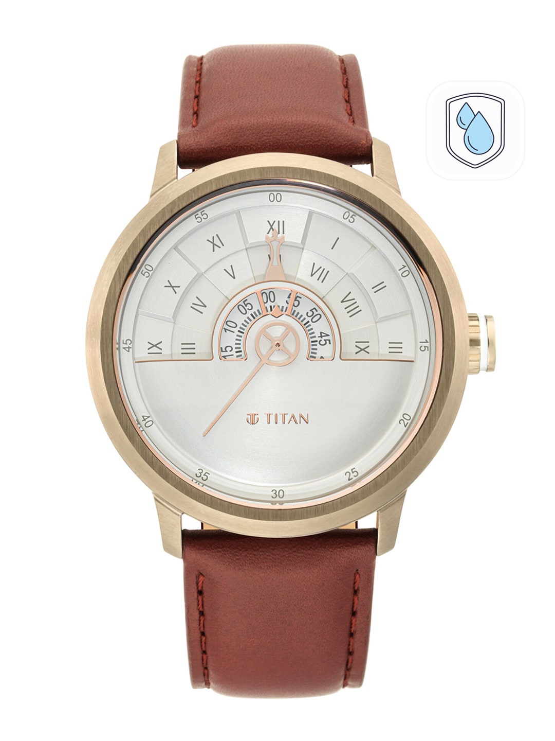 

Titan Men White Analogue Watch 1828QL02