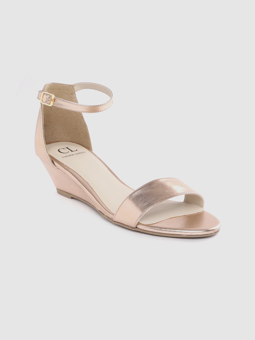 

Carlton London Women Rose Gold-Toned Solid Wedges