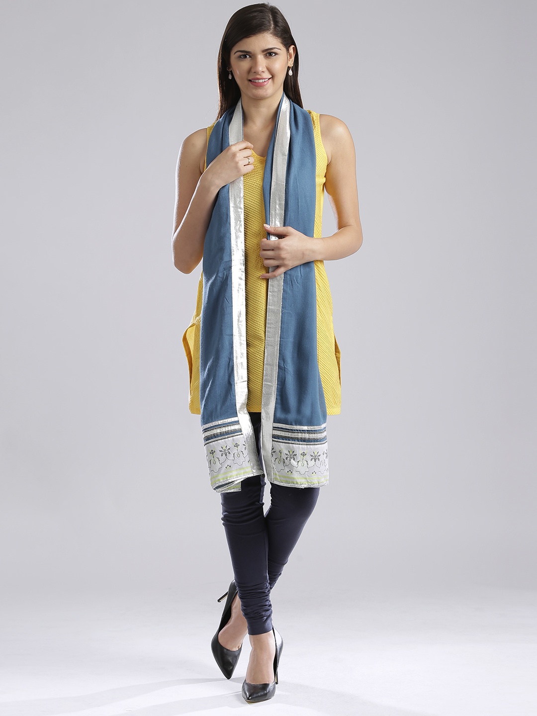 

W Teal Blue Dupatta