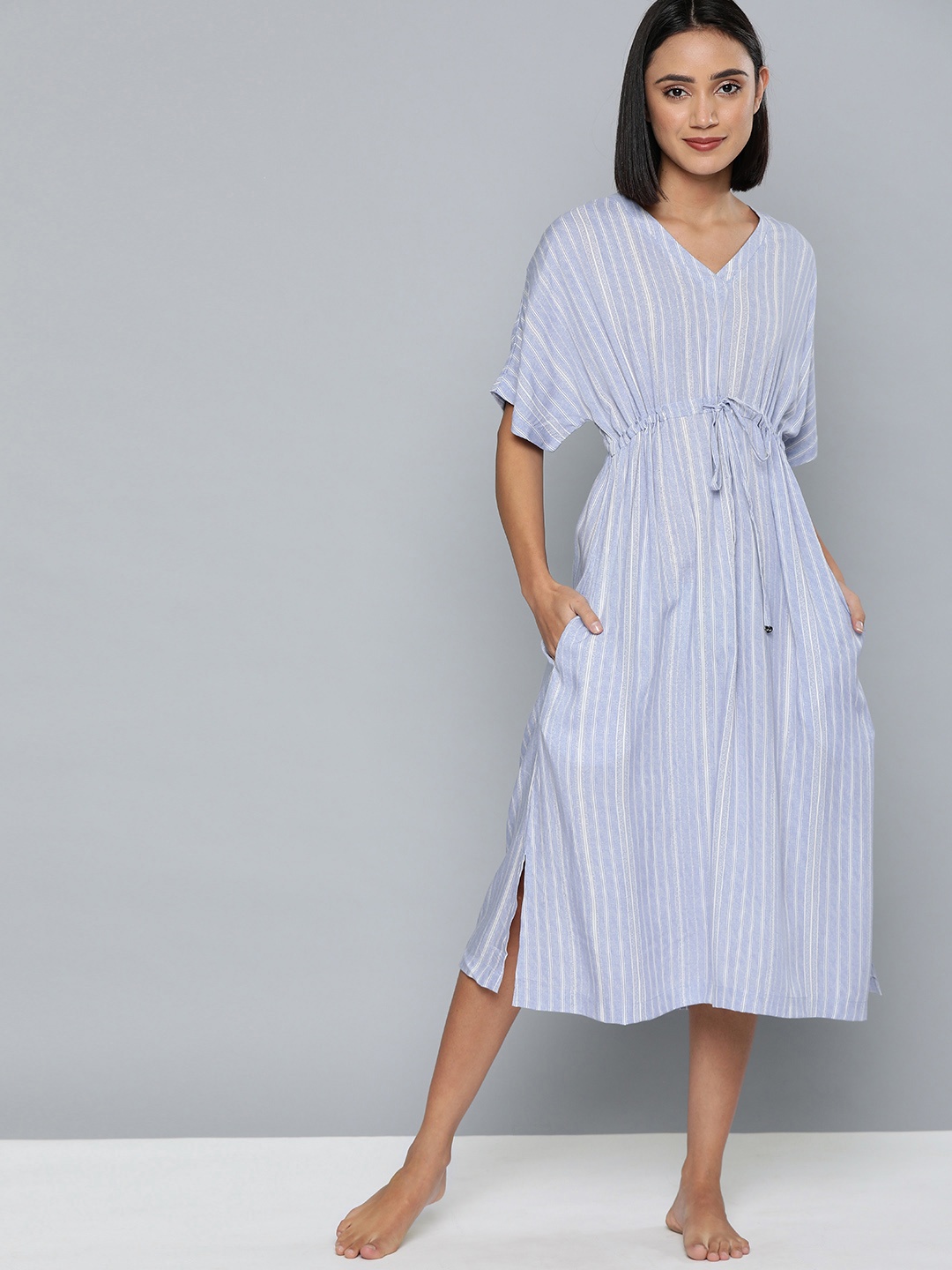 

Chemistry Blue & White Striped Nightdress