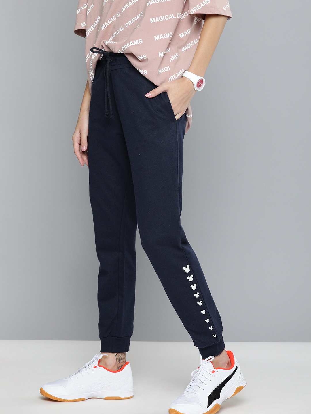 

Kook N Keech Disney Navy Blue Printed Joggers