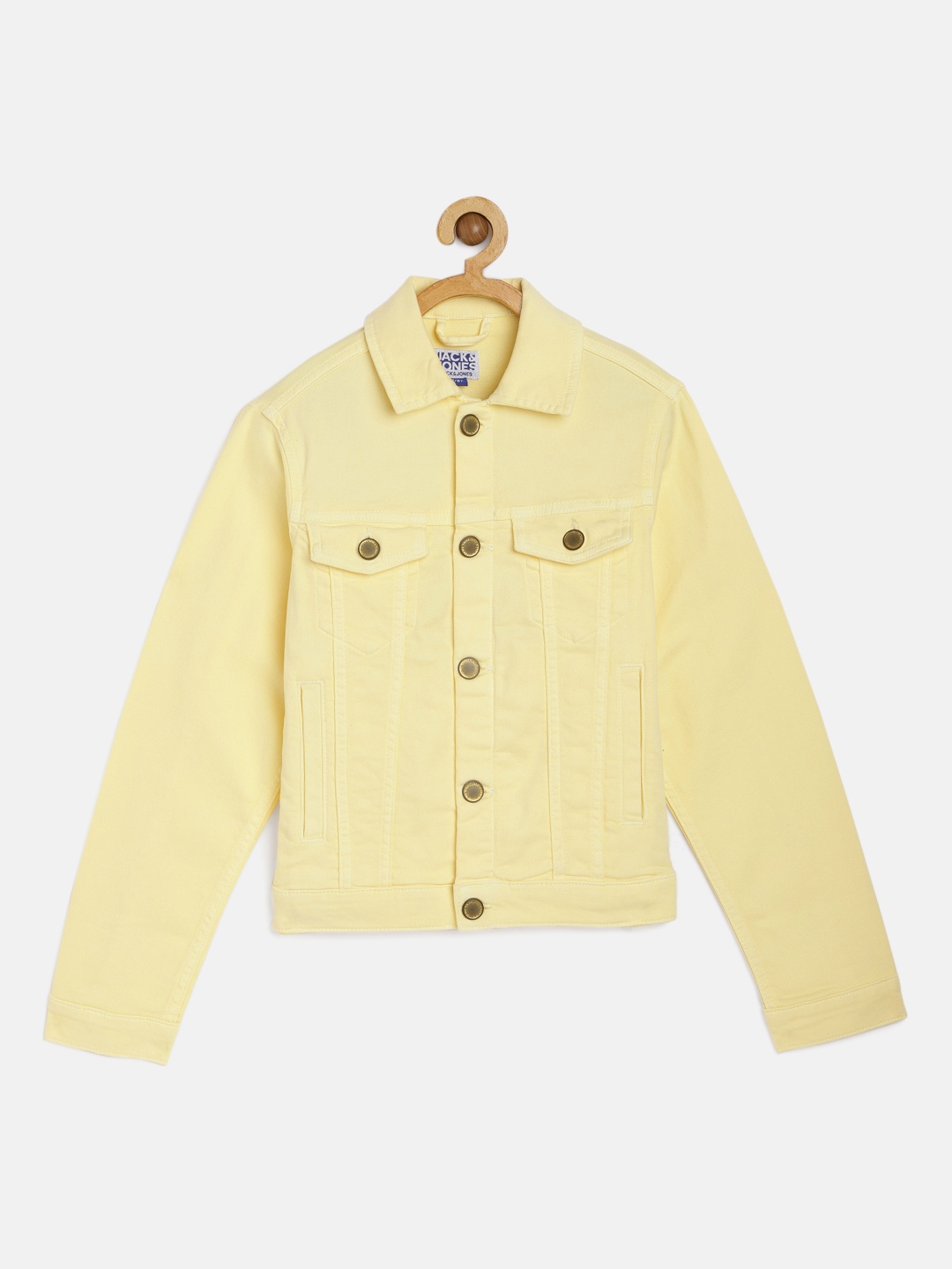 

Jack & Jones Boys Yellow Denim Jacket