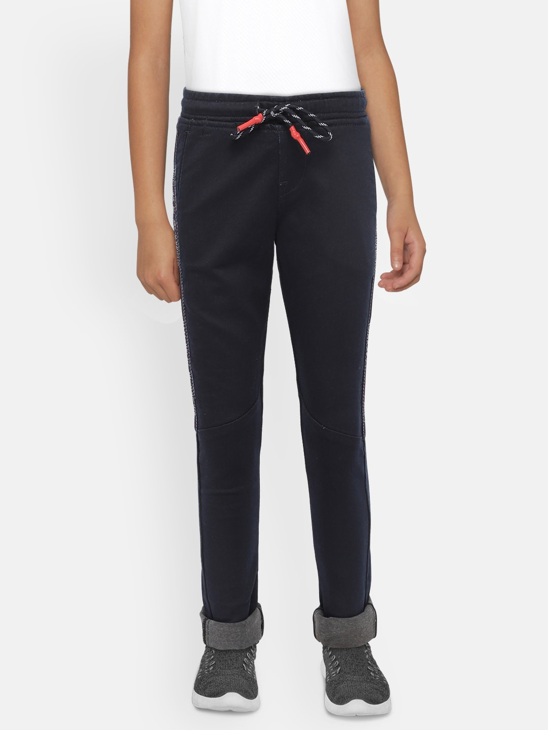 

Jack & Jones Boys Navy Blue Slim Fit Low-Rise Clean Look Stretchable Jeans