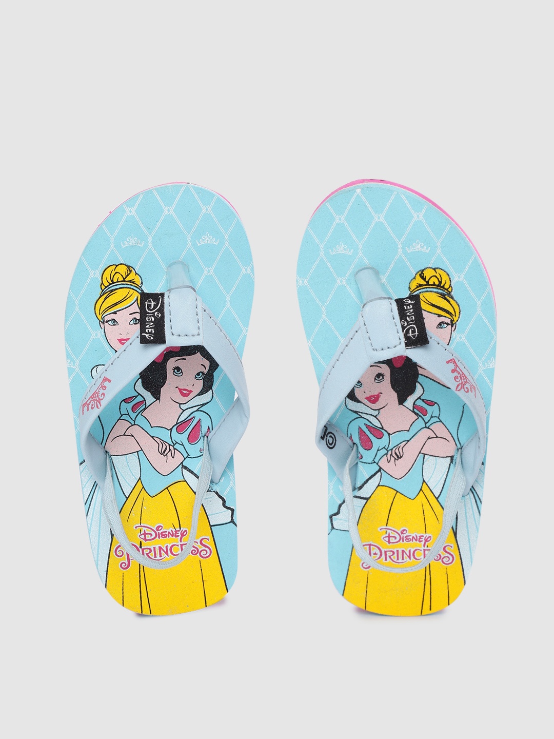 

toothless Princess by toothless Girls Blue & Yellow Disney Princess Thong Flip-Flops