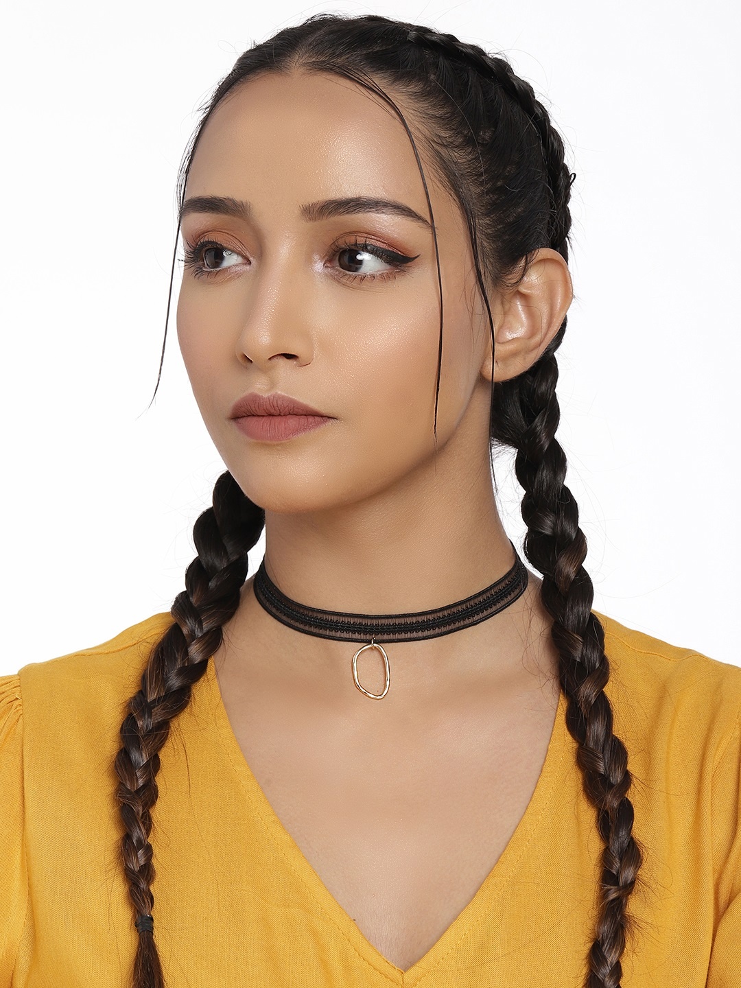 

DressBerry Women Black Choker Necklace