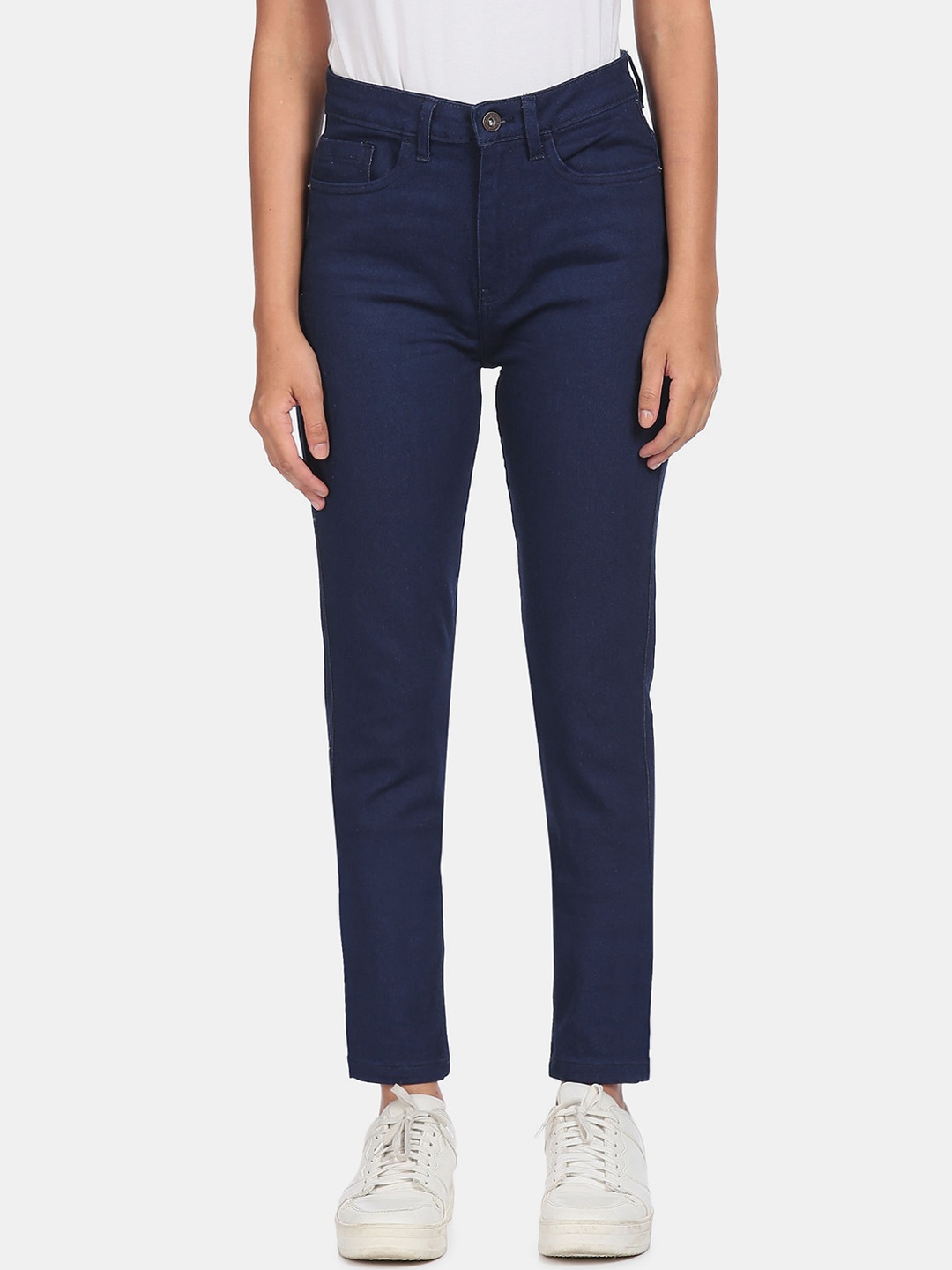 

Sugr Women Blue Slim Fit Mid-Rise Clean Look Jeans