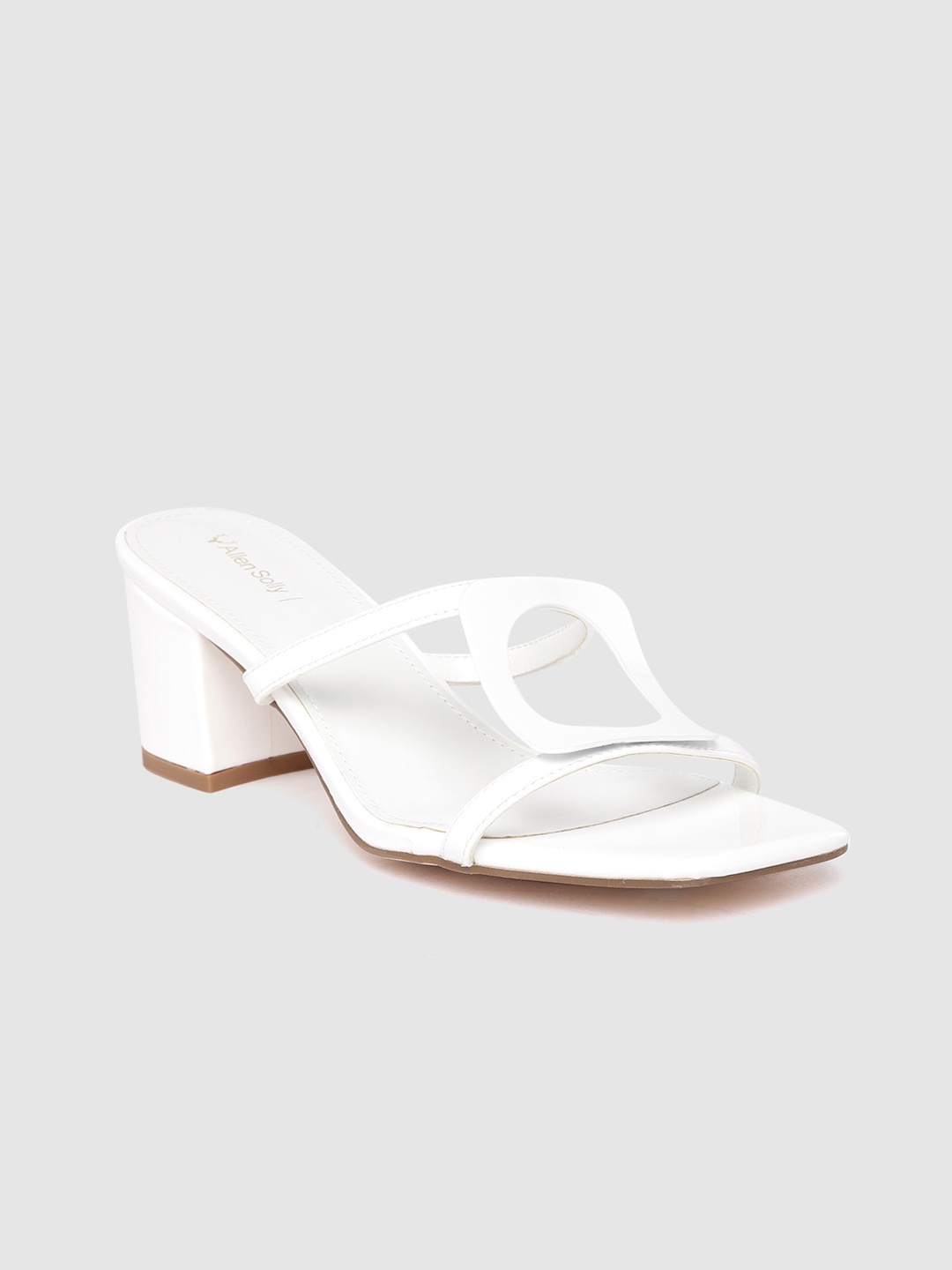 

Allen Solly Women White Solid Block Heels