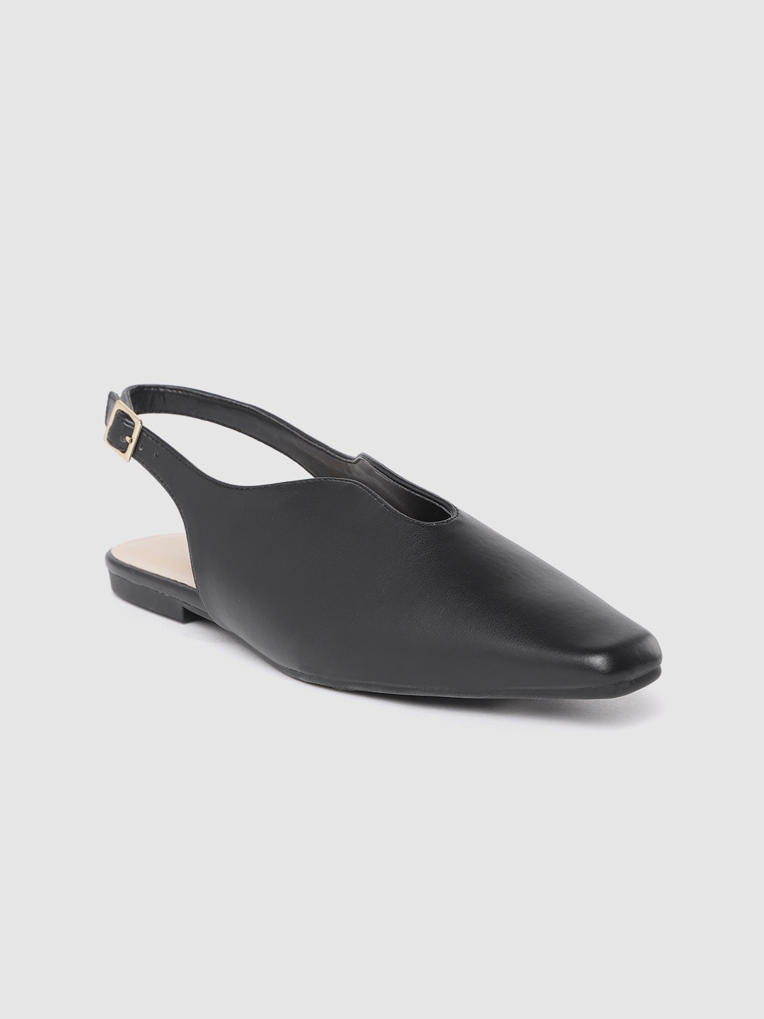 

Allen Solly Women Black Solid Mules