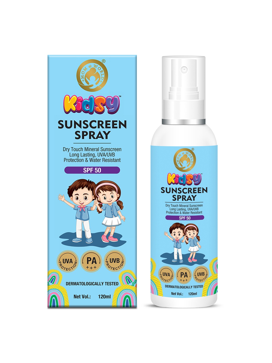 

Mom & World Kids Sunscreen Face Spray 120ml, White