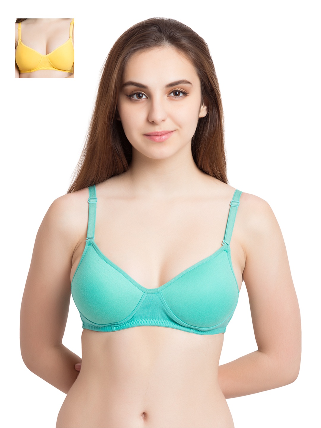 

Tweens Pack of 2 T-shirt Bras TW1301CGRN, Blue